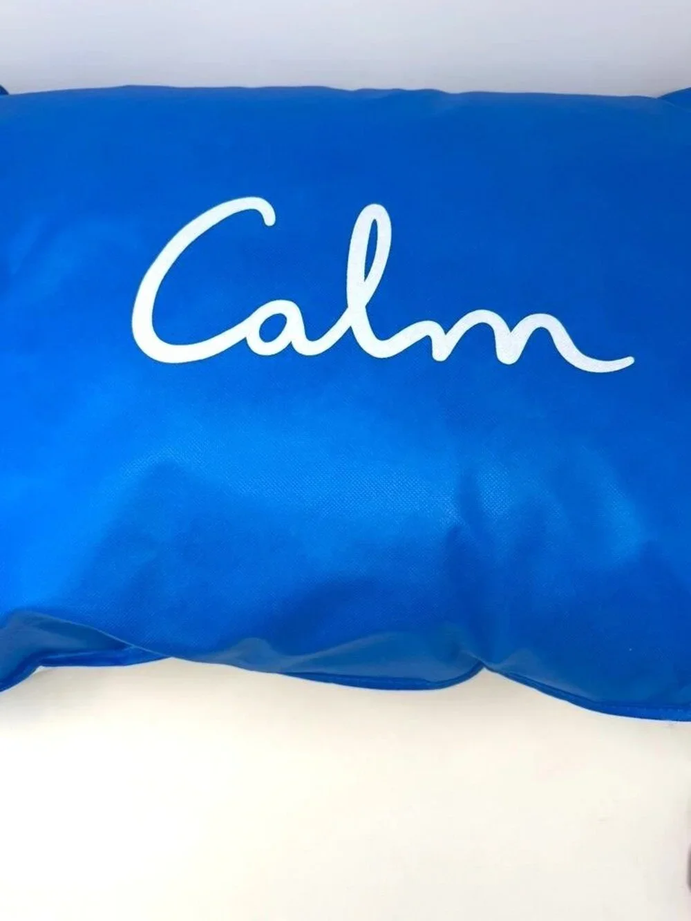 Calm Jumbo Medium Density Satin Bed Pillow Silver Hypoallergenic